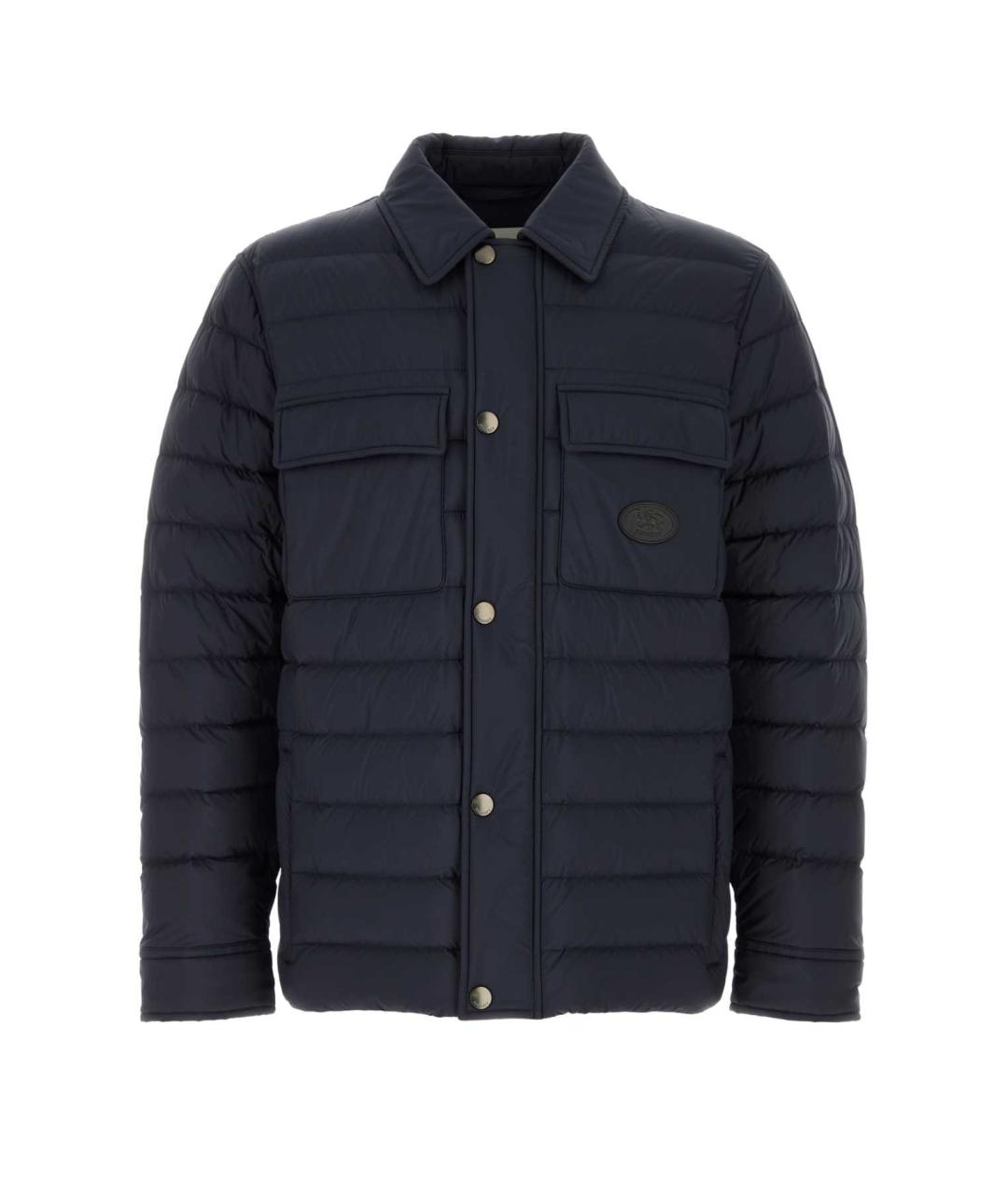 BURBERRY Синяя полиамидовая куртка, фото 1