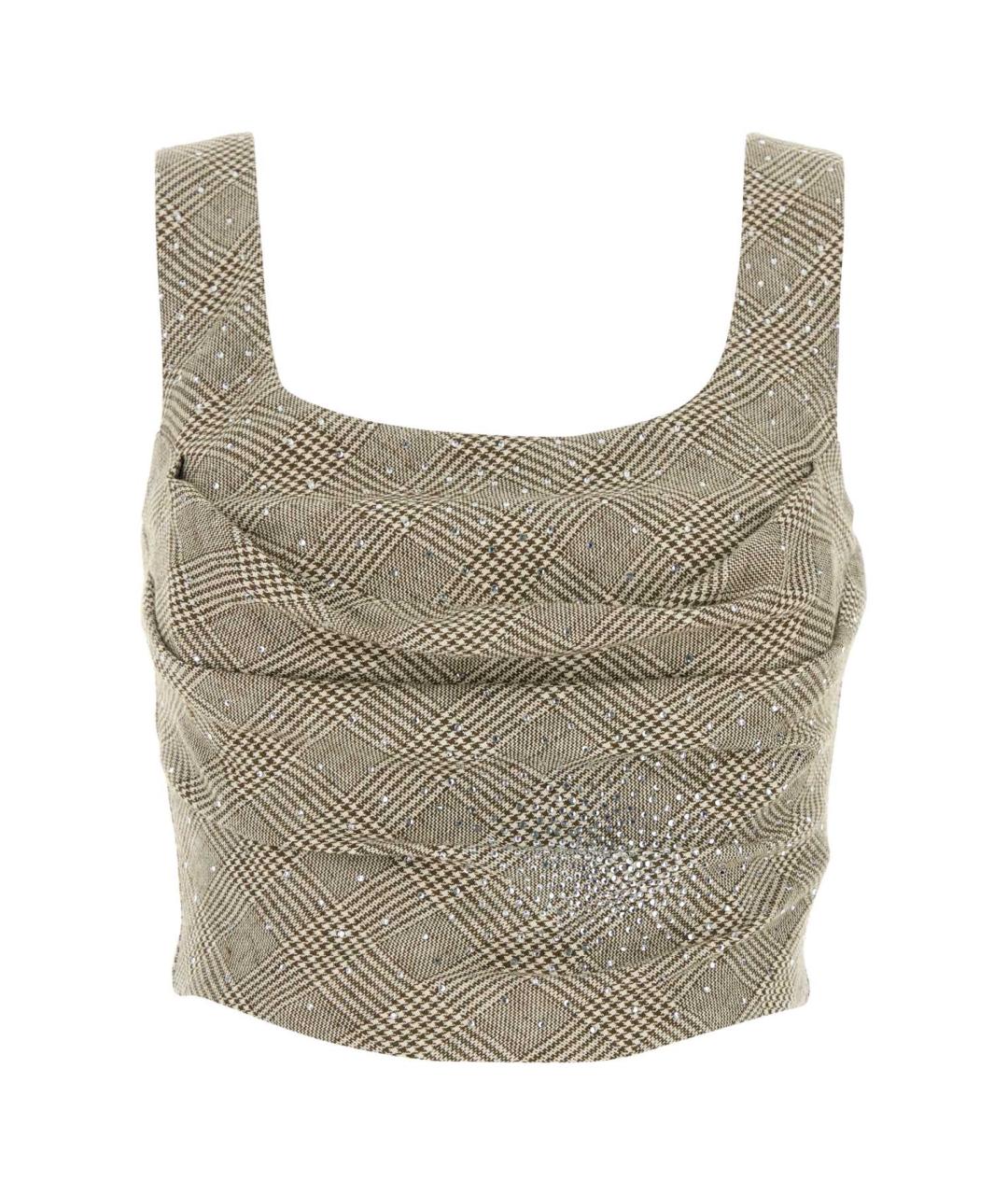 GIUSEPPE DI MORABITO Бежевый хлопко-эластановый корсет, фото 1