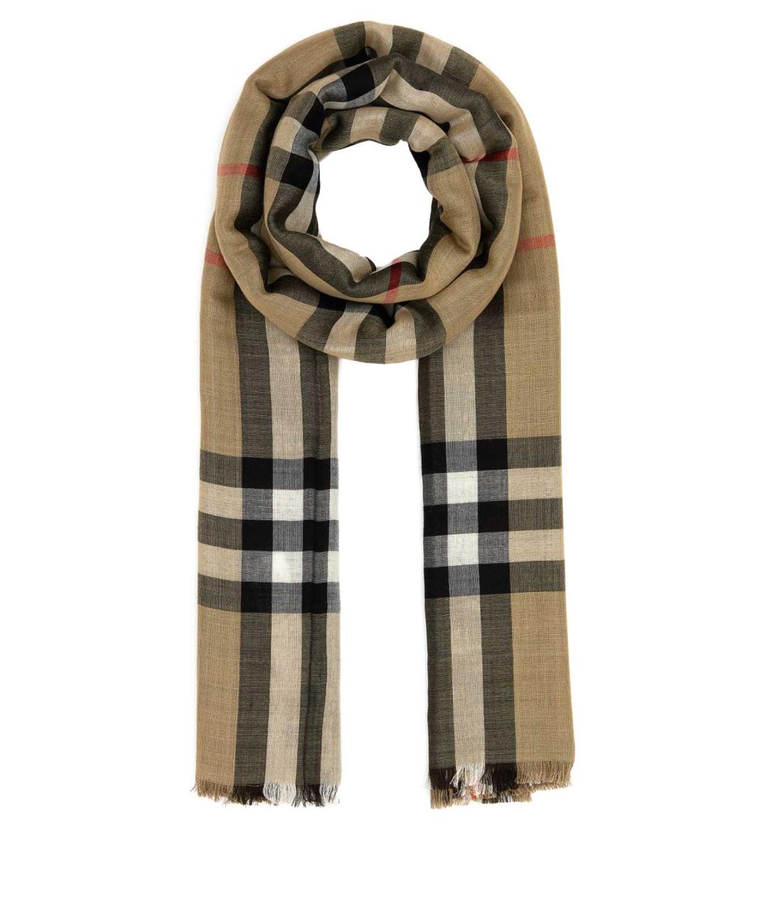 BURBERRY Мульти шерстяной шарф, фото 1