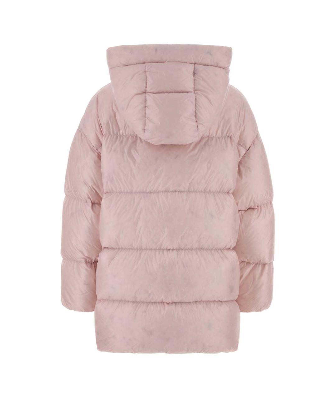 JIL SANDER Розовый полиэстеровый пуховик, фото 2