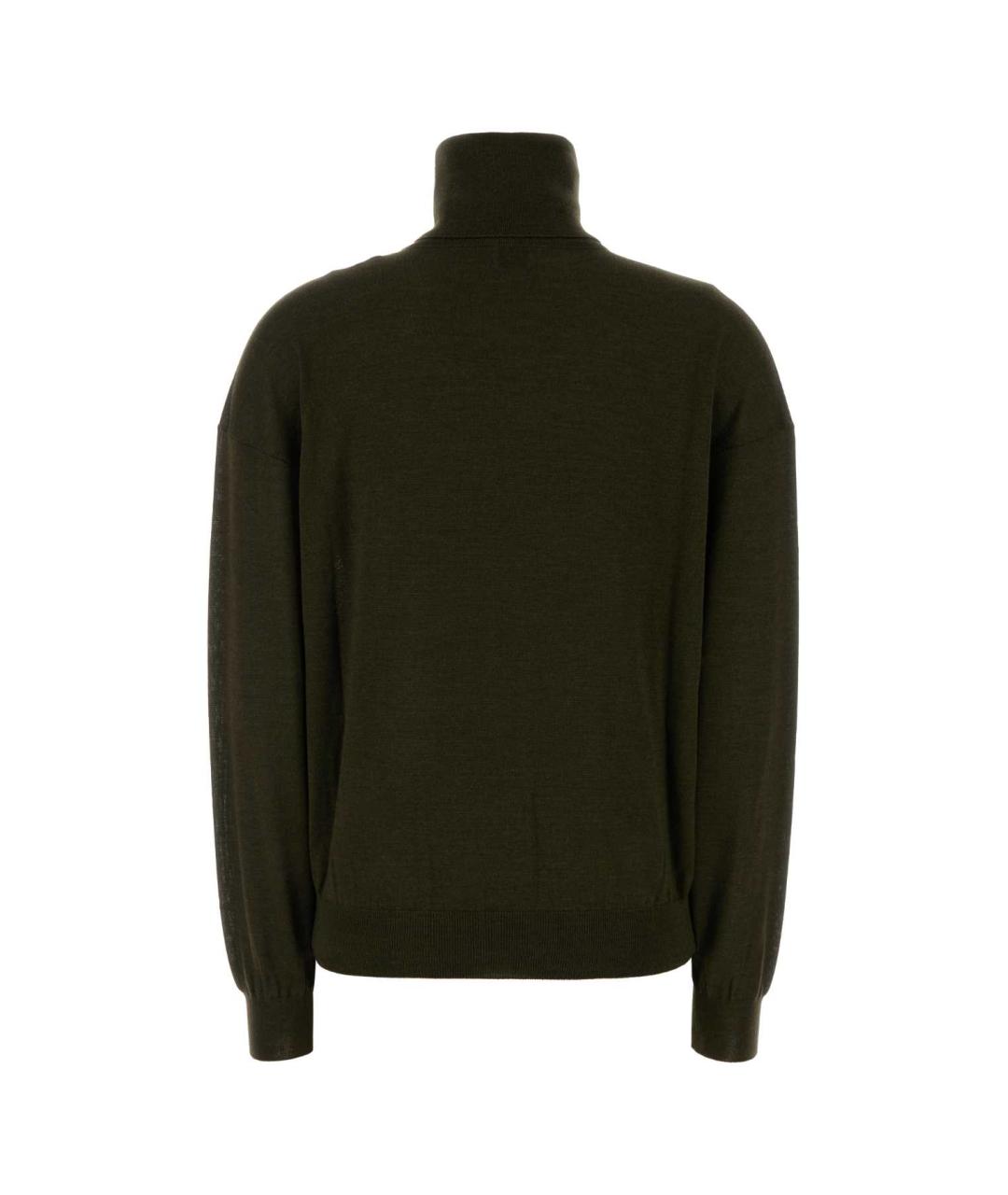 SAINT LAURENT Зеленый кашемировый джемпер / свитер, фото 2