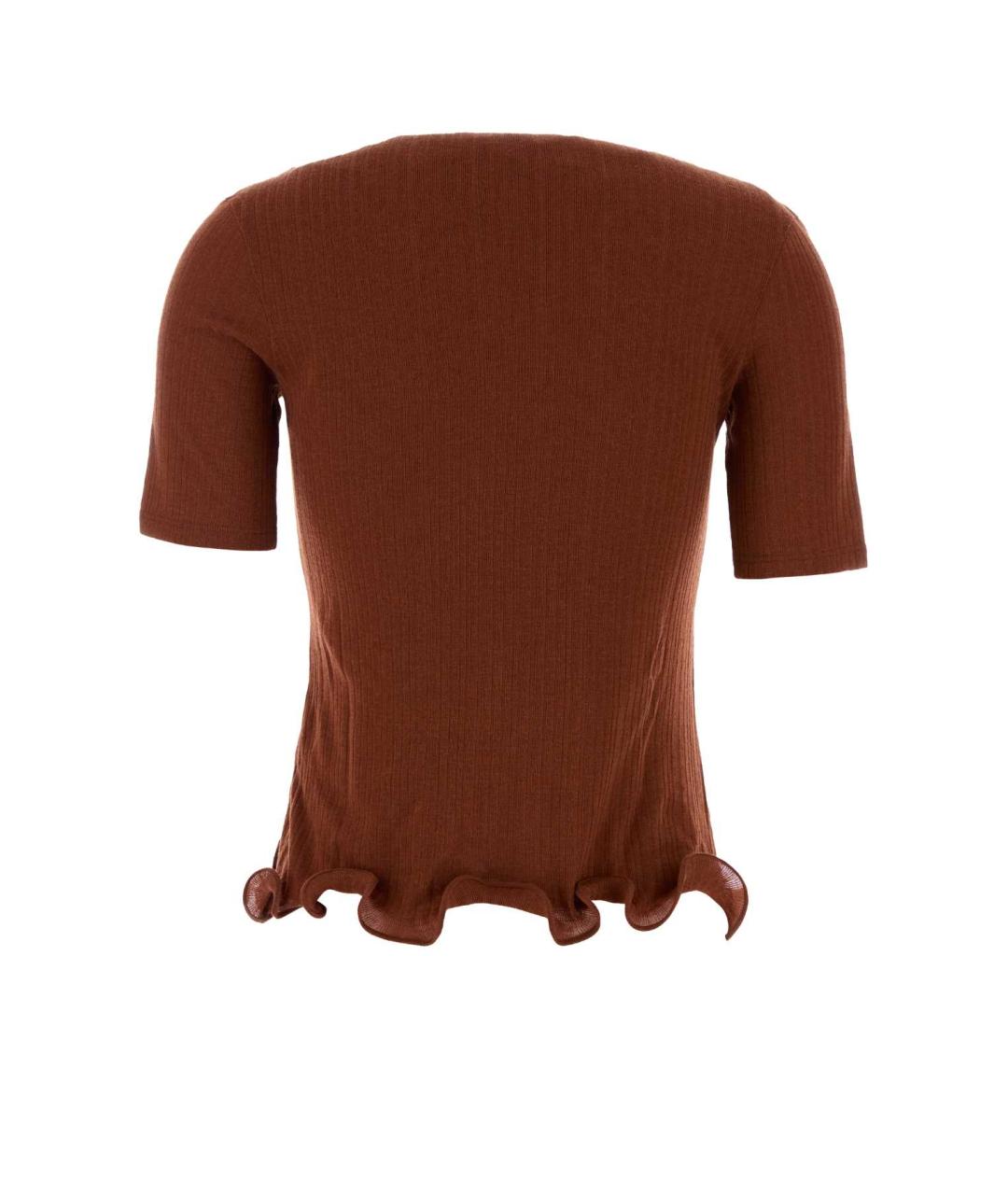 FENDI Красная шерстяная футболка, фото 2