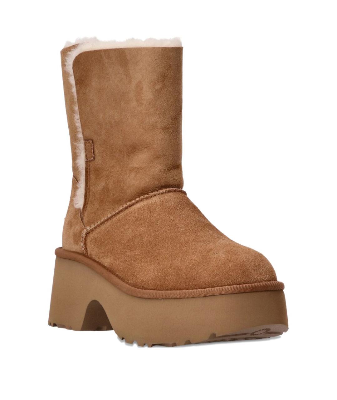 UGG AUSTRALIA Бежевые нубуковые ботинки, фото 4