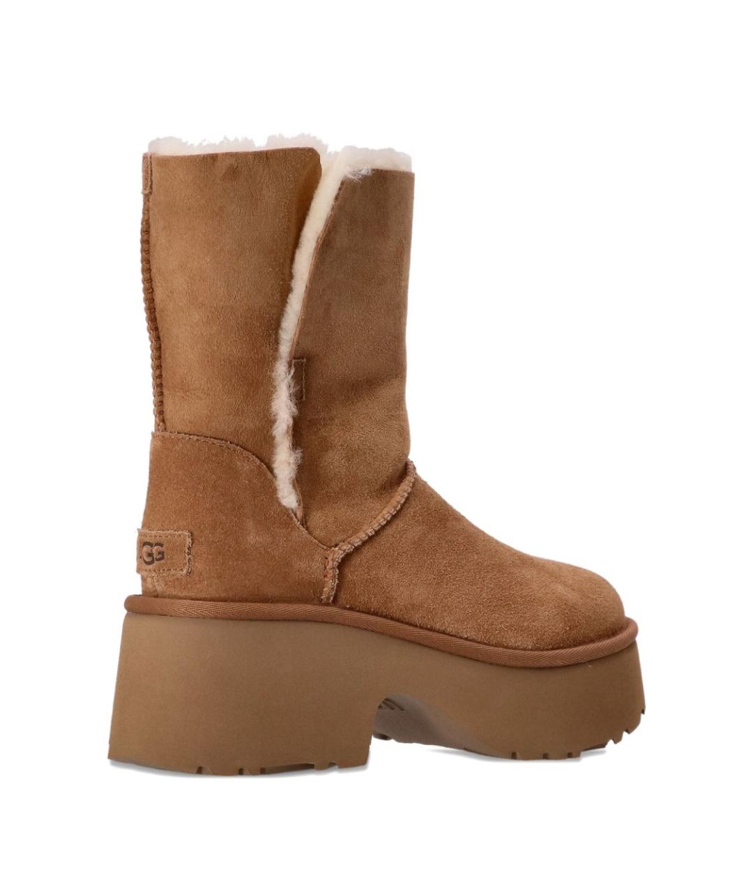UGG AUSTRALIA Бежевые нубуковые ботинки, фото 3