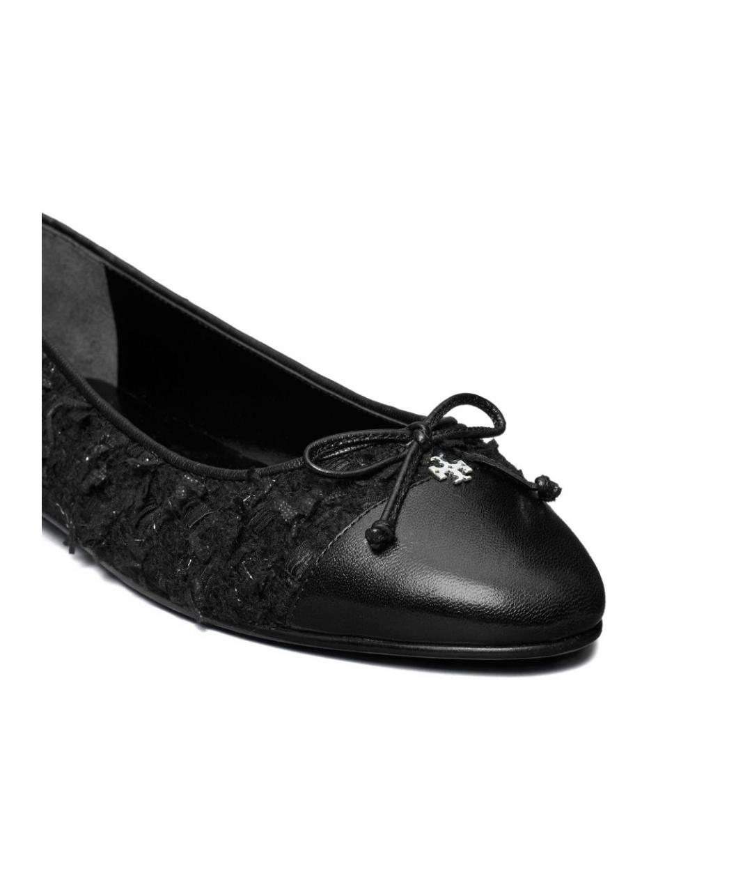TORY BURCH Синие кожаные балетки, фото 4
