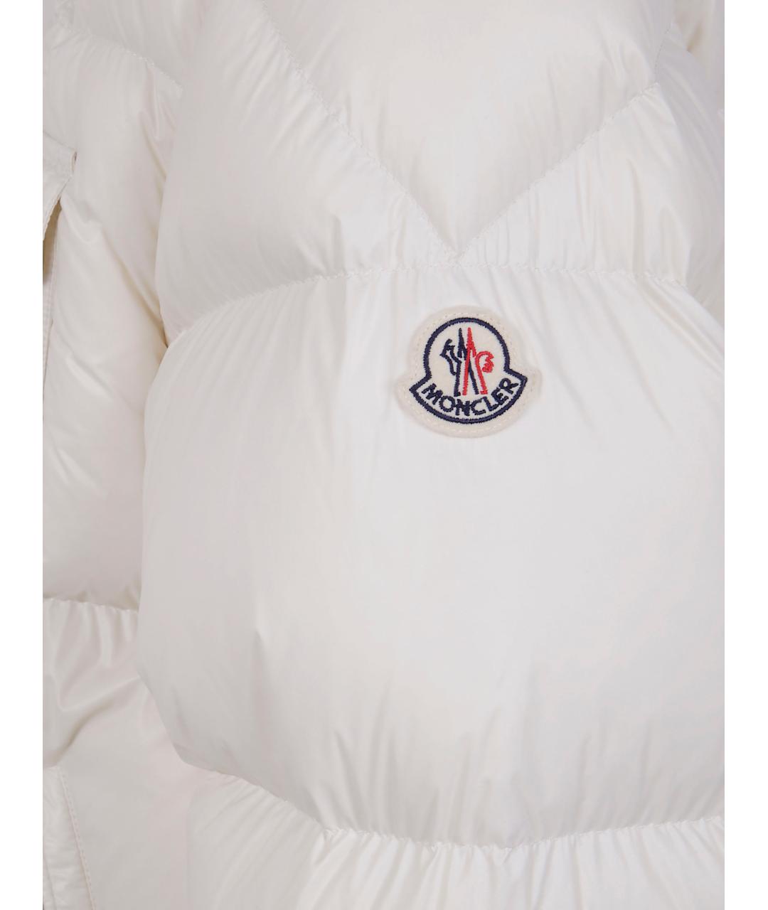 MONCLER Белая полиамидовая куртка, фото 3