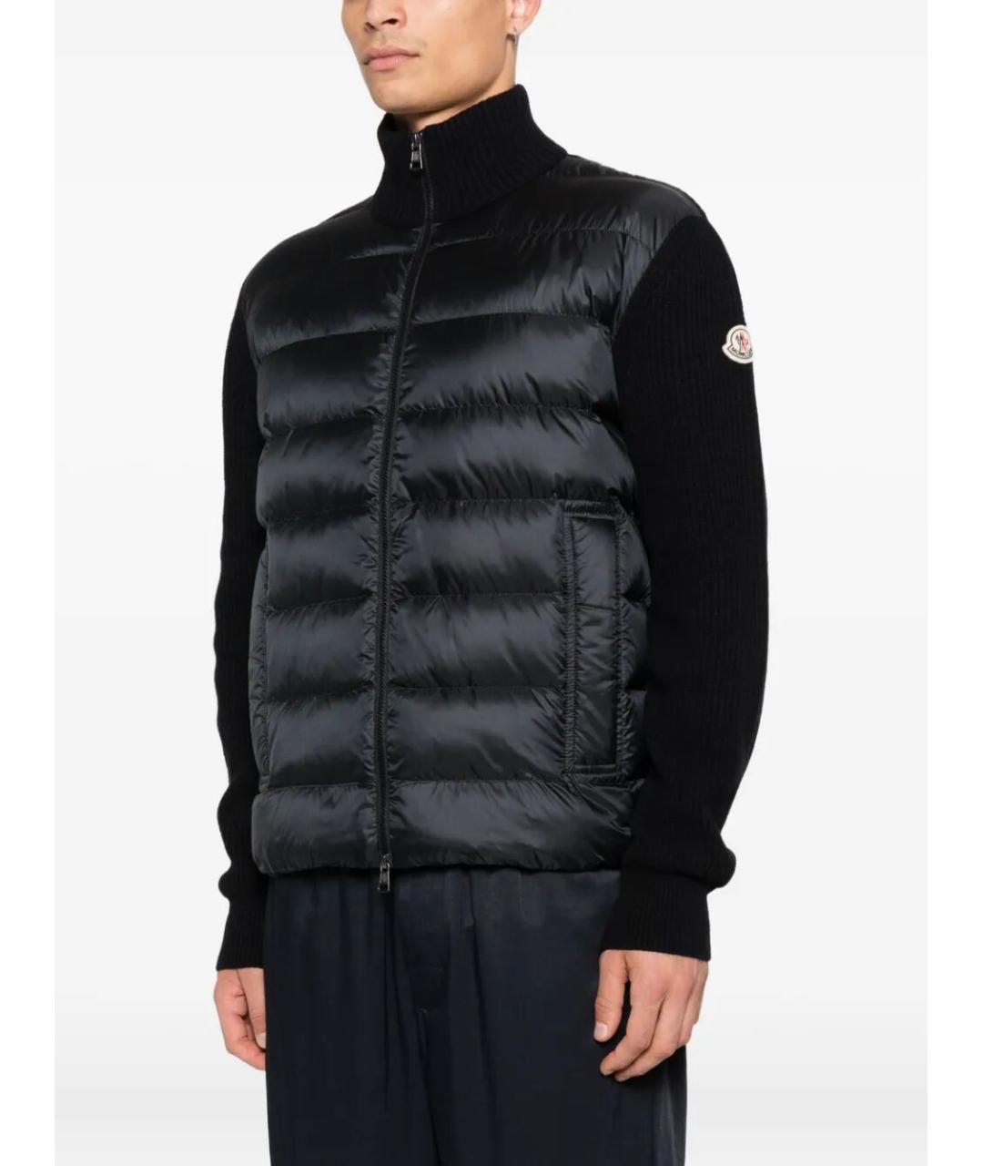 MONCLER Черный кашемировый кардиган, фото 4