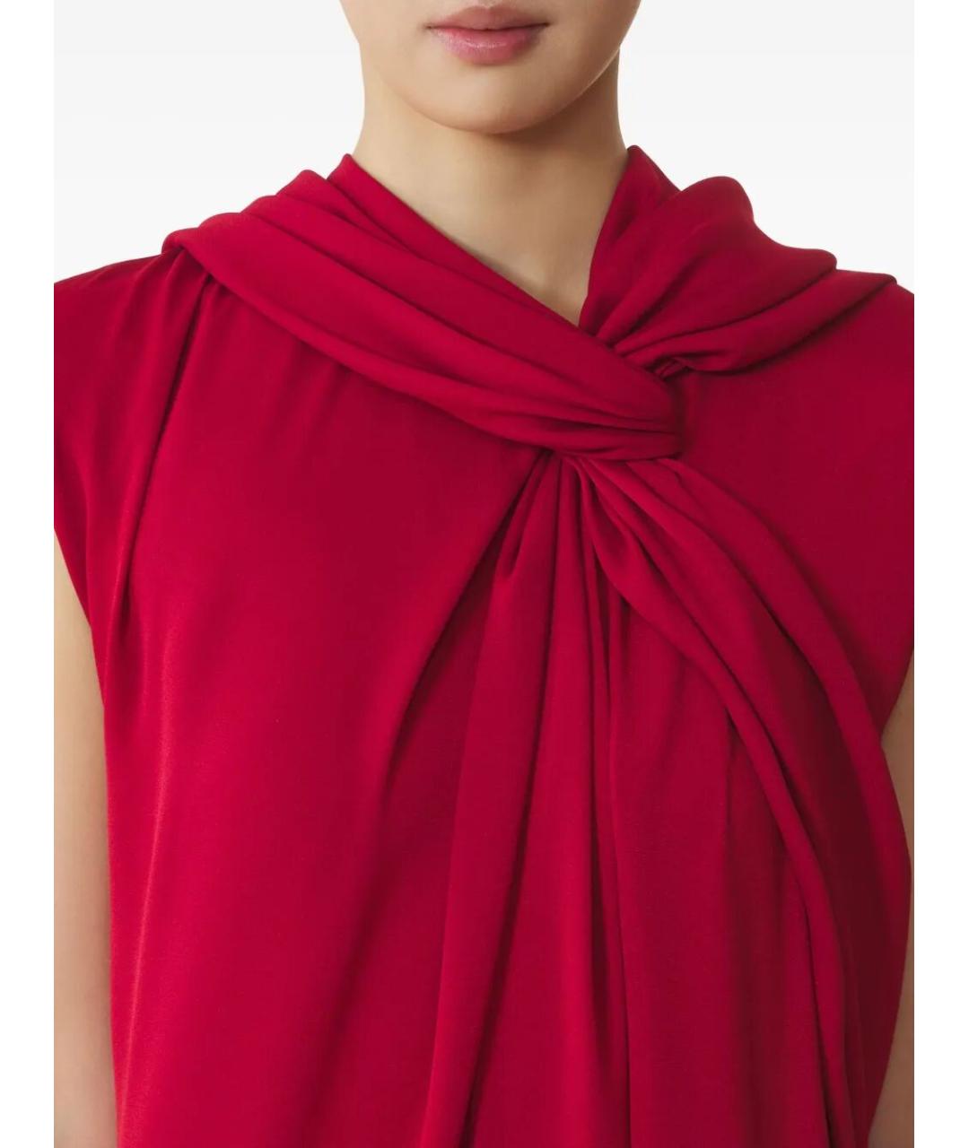 LANVIN Красное полиэстеровое вечернее платье, фото 3