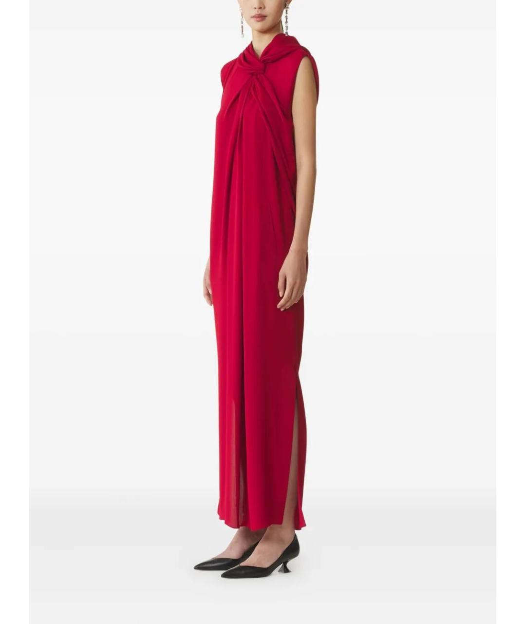 LANVIN Красное полиэстеровое вечернее платье, фото 2