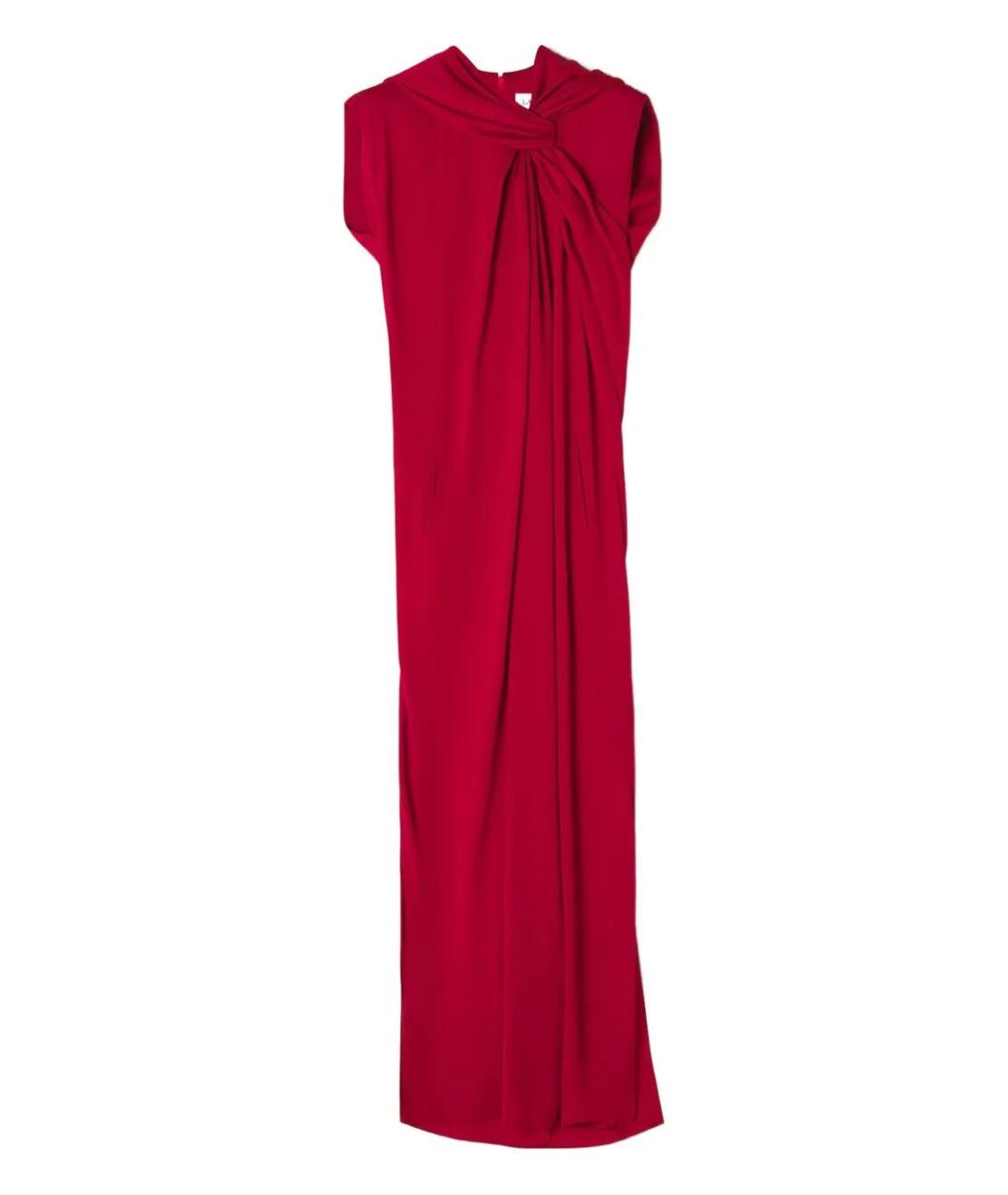 LANVIN Красное полиэстеровое вечернее платье, фото 1