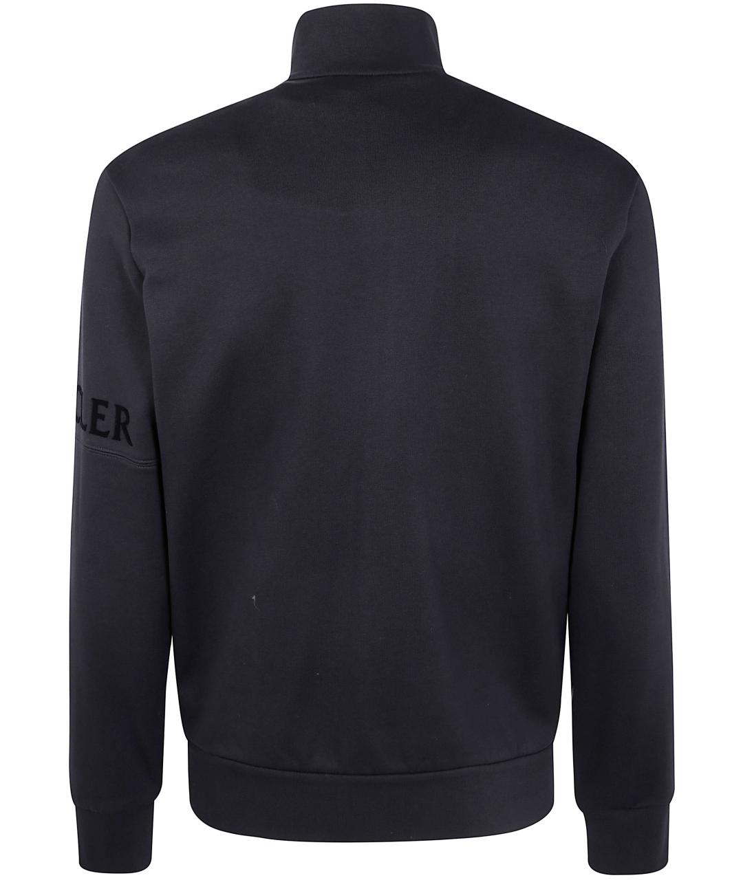 MONCLER Черный хлопковый кардиган, фото 2