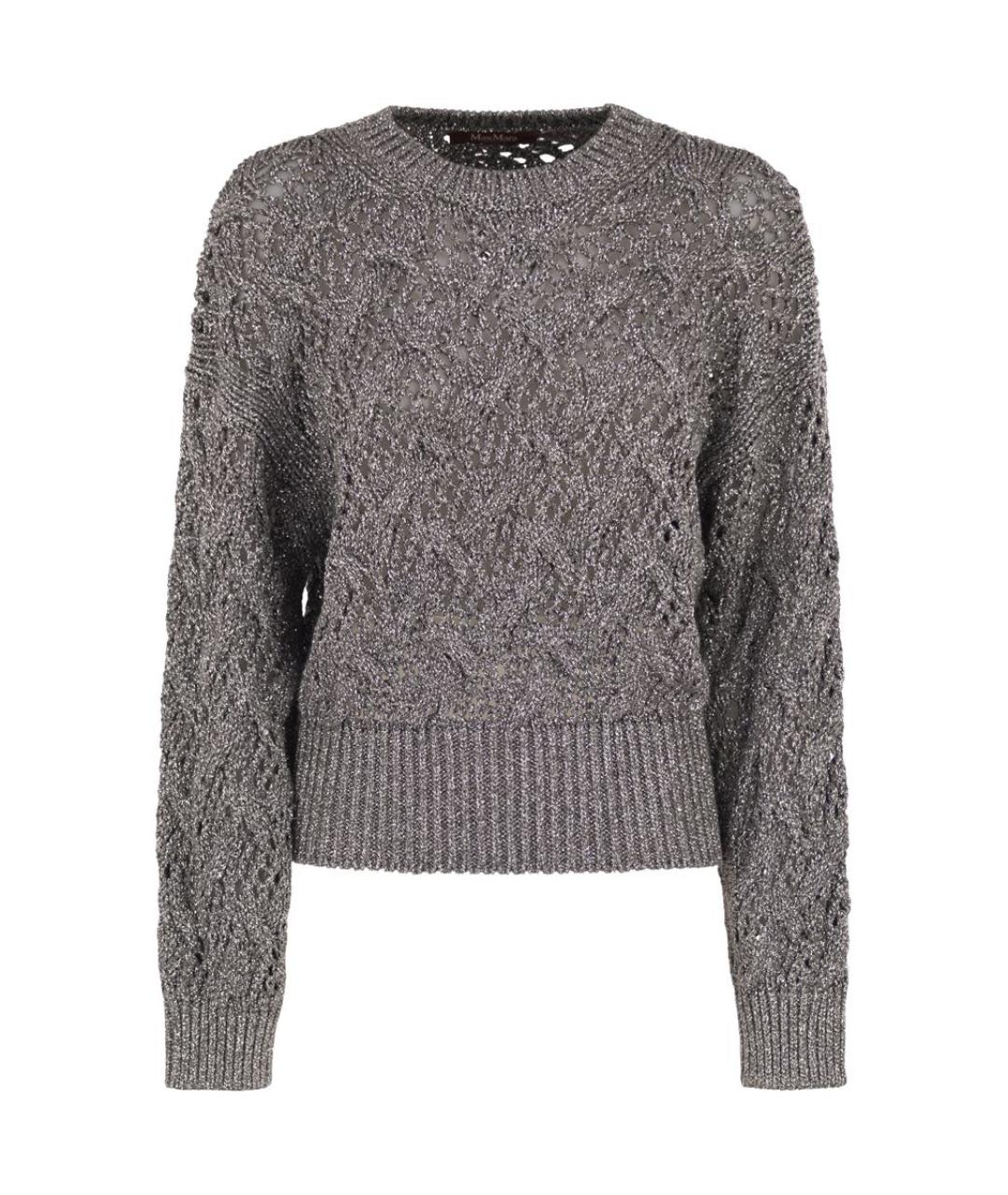 MAX MARA Серый вискозный джемпер / свитер, фото 1