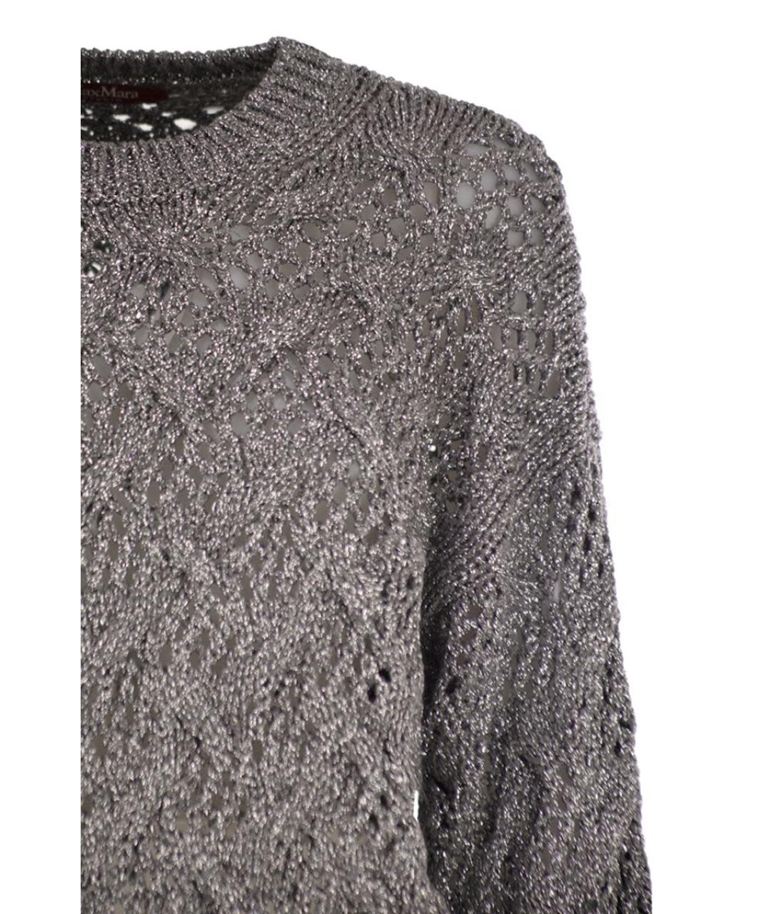 MAX MARA Серый вискозный джемпер / свитер, фото 4