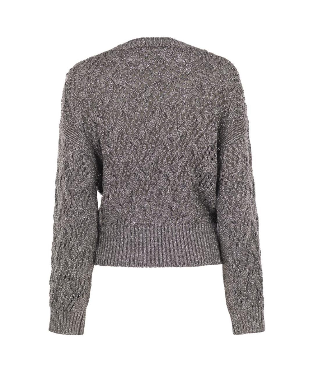 MAX MARA Серый вискозный джемпер / свитер, фото 2