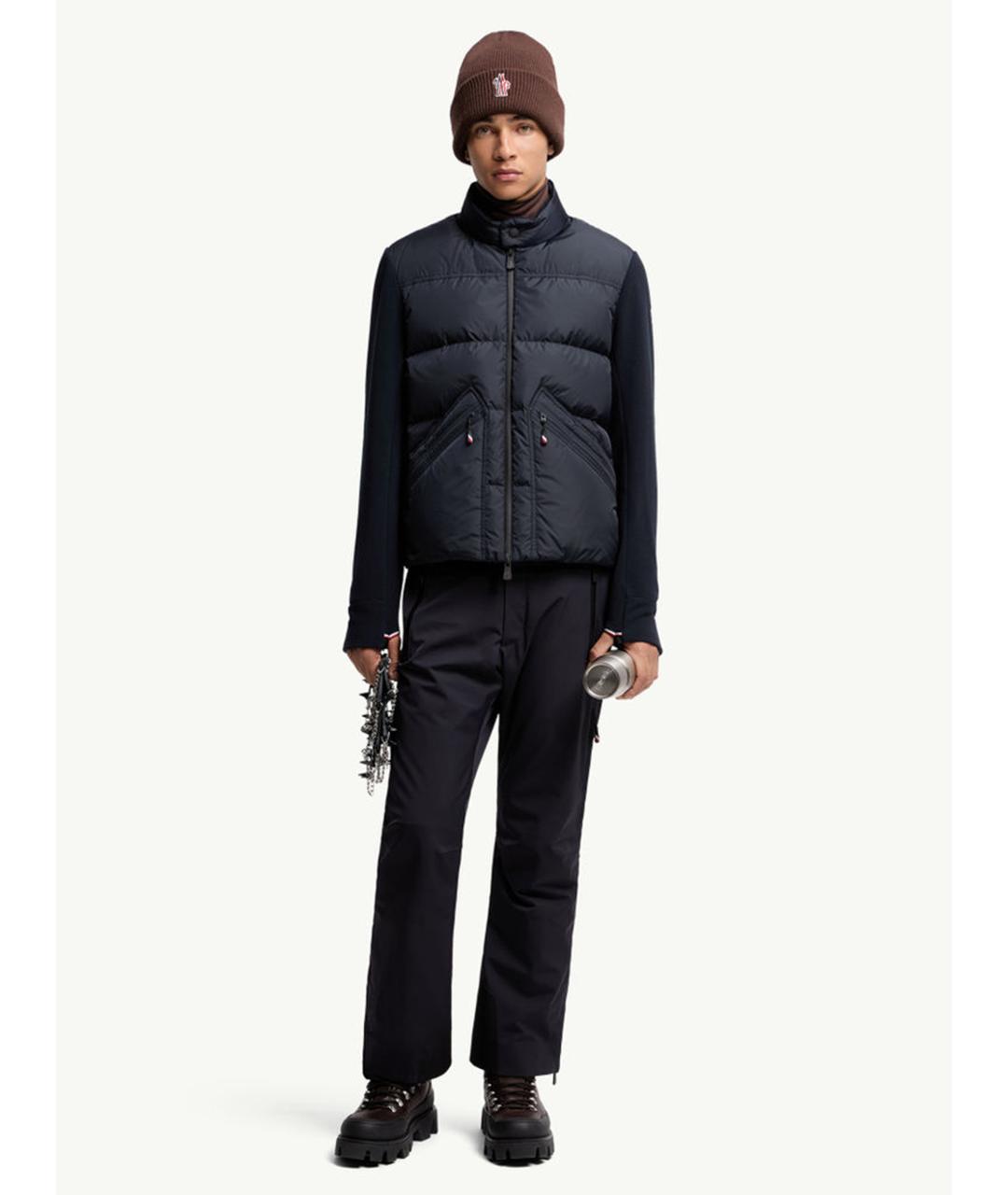 MONCLER Синий полиэстеровый кардиган, фото 2