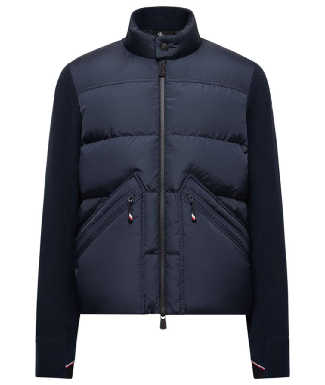 MONCLER Синий полиэстеровый кардиган, фото 1