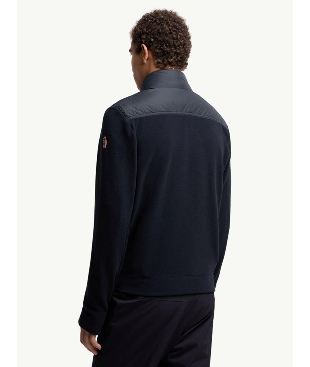 MONCLER Синий полиэстеровый кардиган, фото 4
