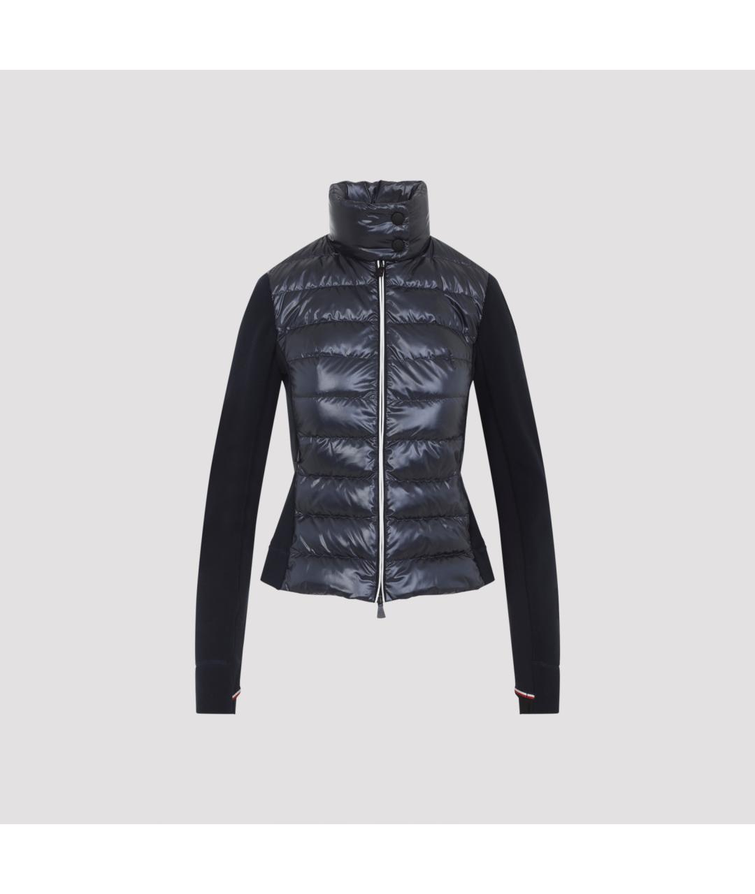 MONCLER Синяя полиэстеровая куртка, фото 2