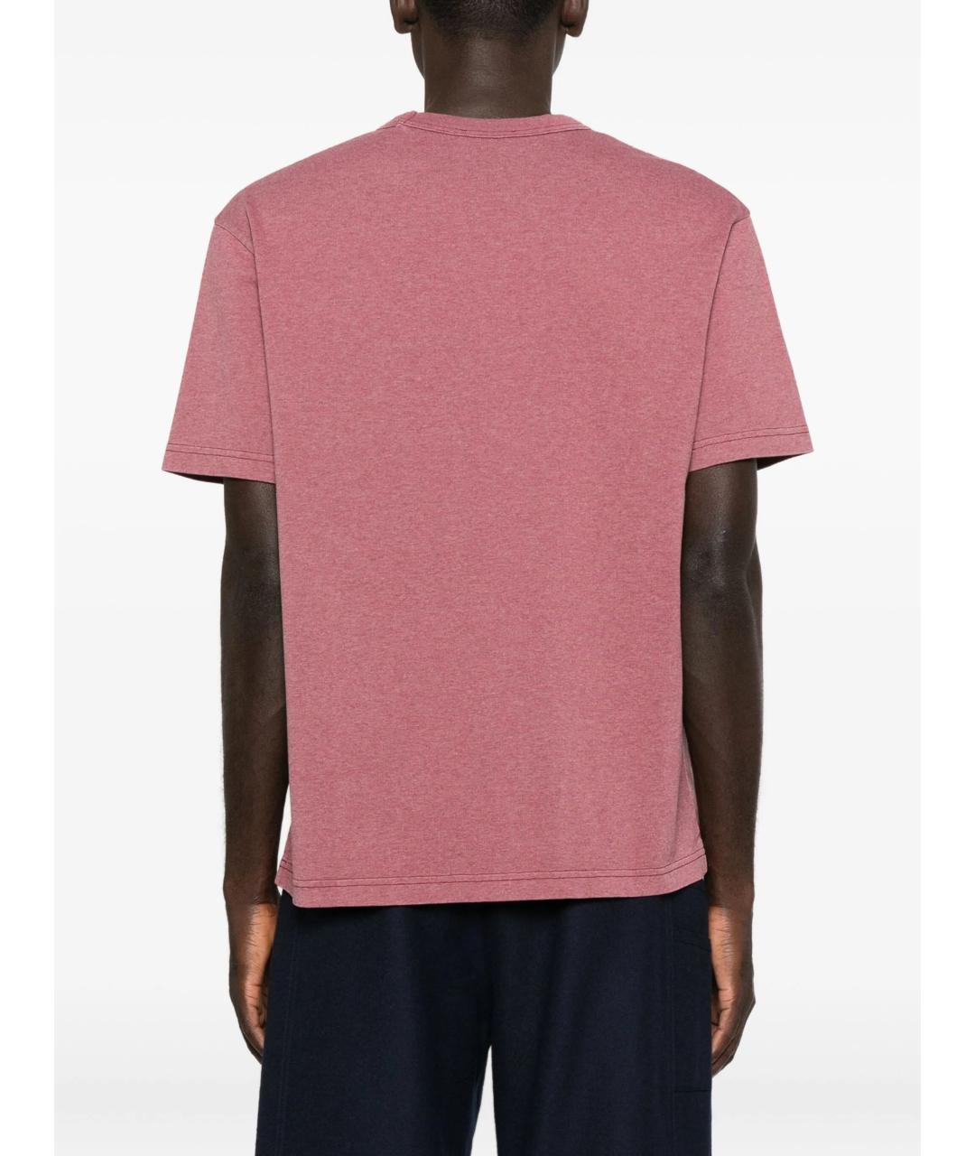 A.P.C. Красная хлопковая футболка, фото 3