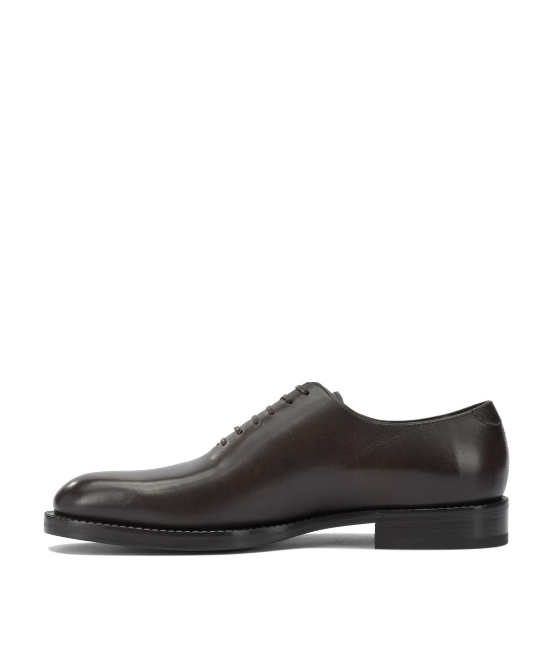 FERRAGAMO Коричневые кожаные туфли, фото 3