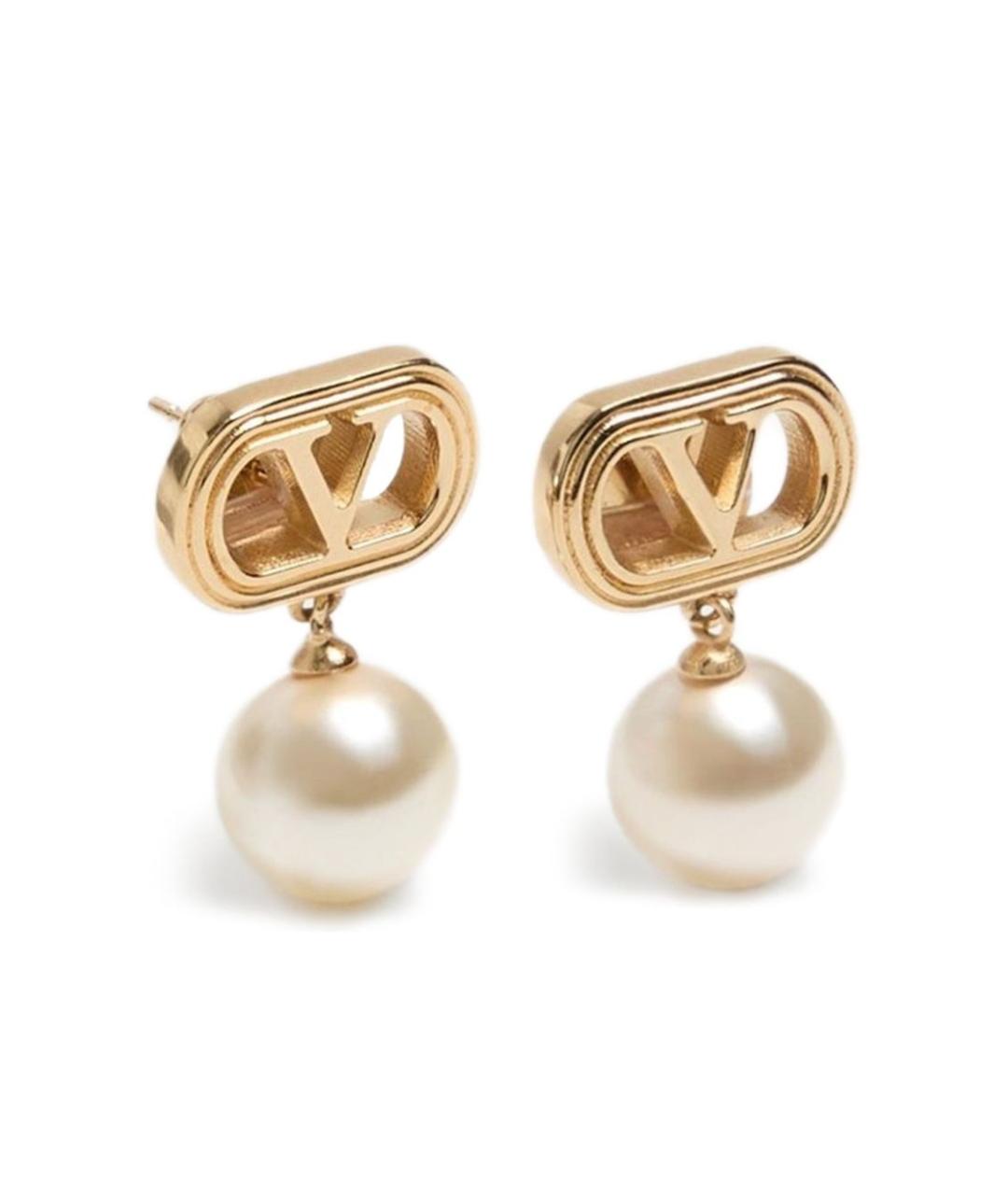 VALENTINO Золотые металлические серьги, фото 3