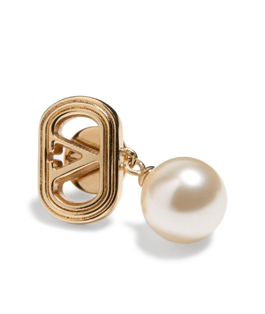 VALENTINO Золотые металлические серьги, фото 2