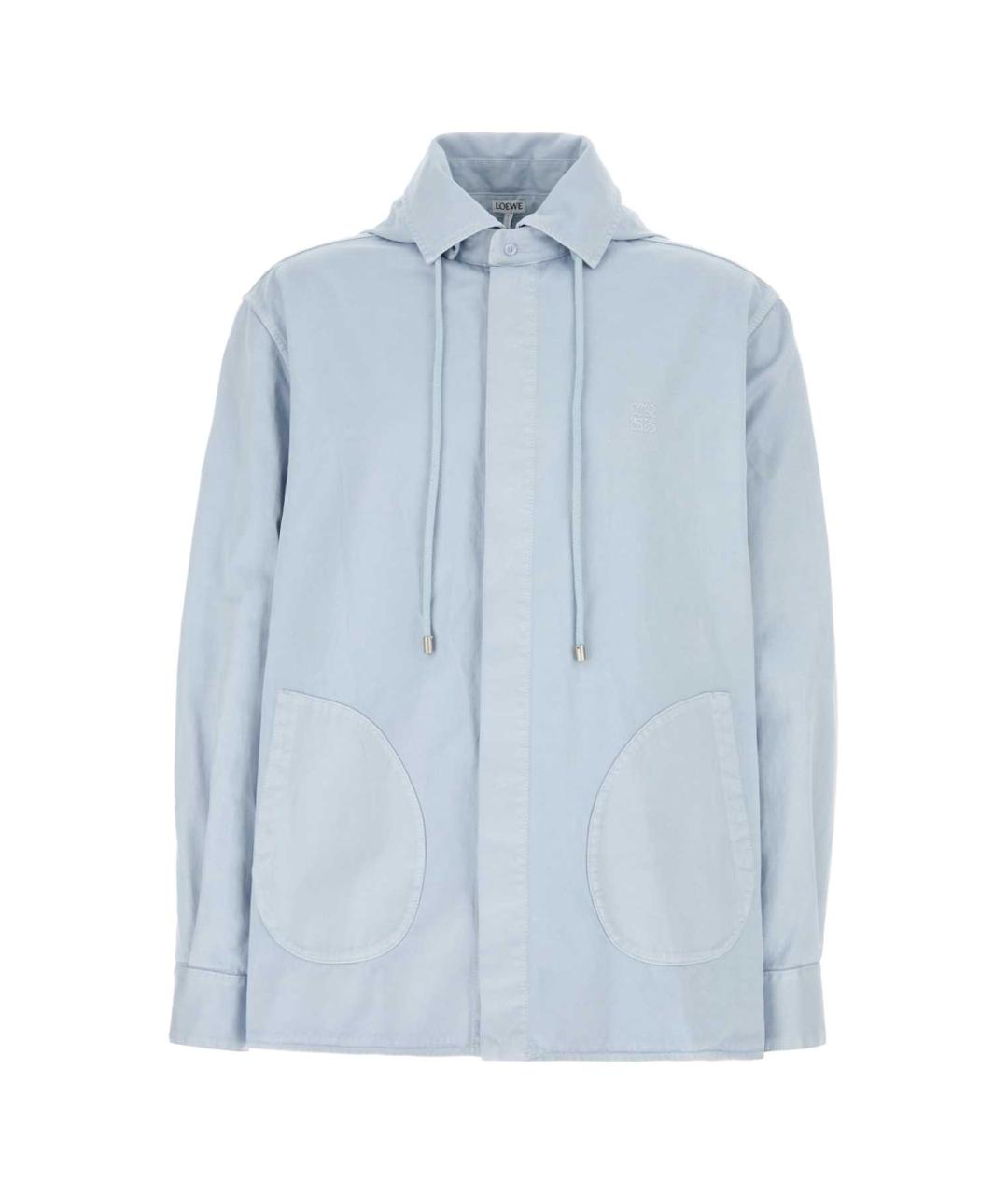 LOEWE Голубая хлопковая куртка, фото 1
