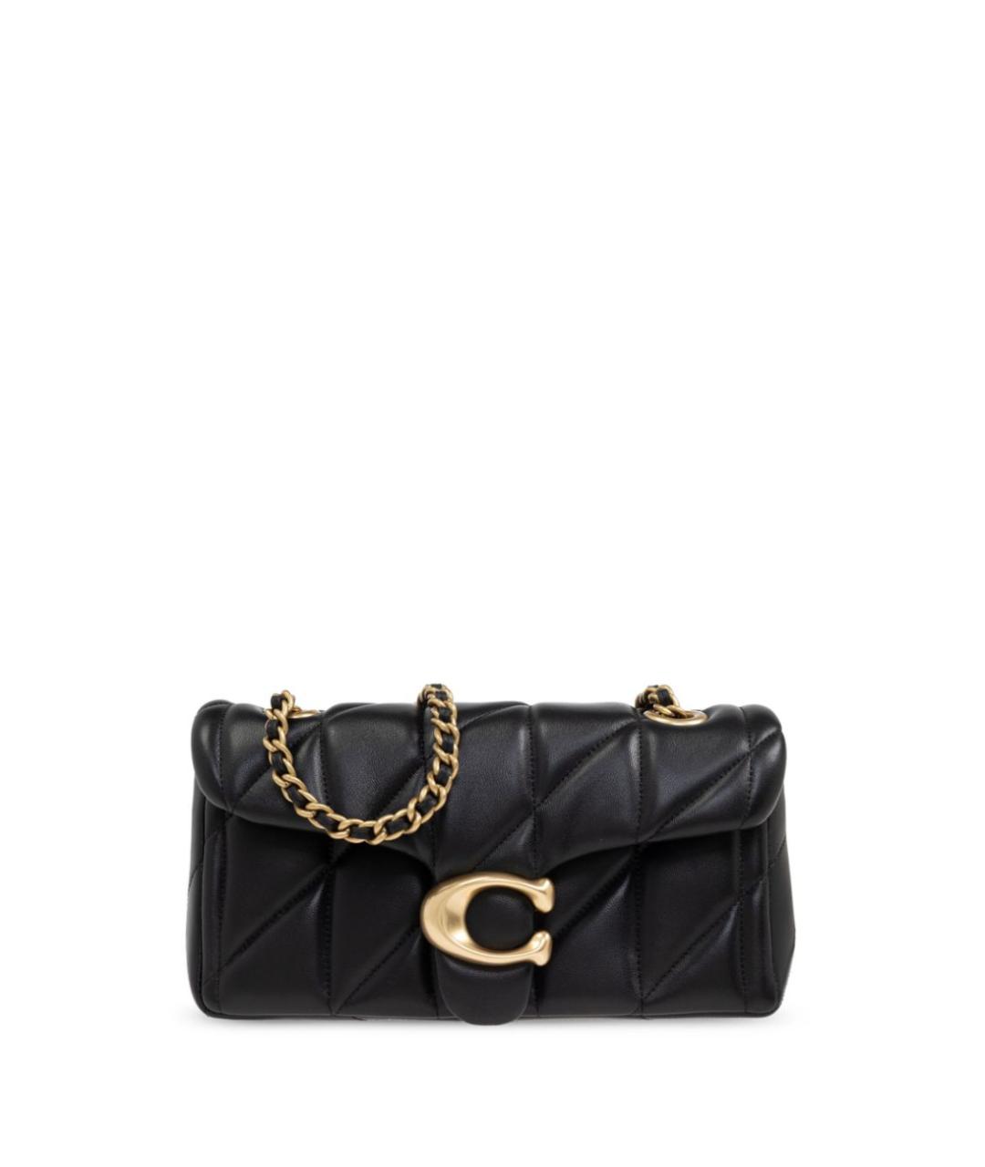 COACH Черная кожаная сумка через плечо, фото 1