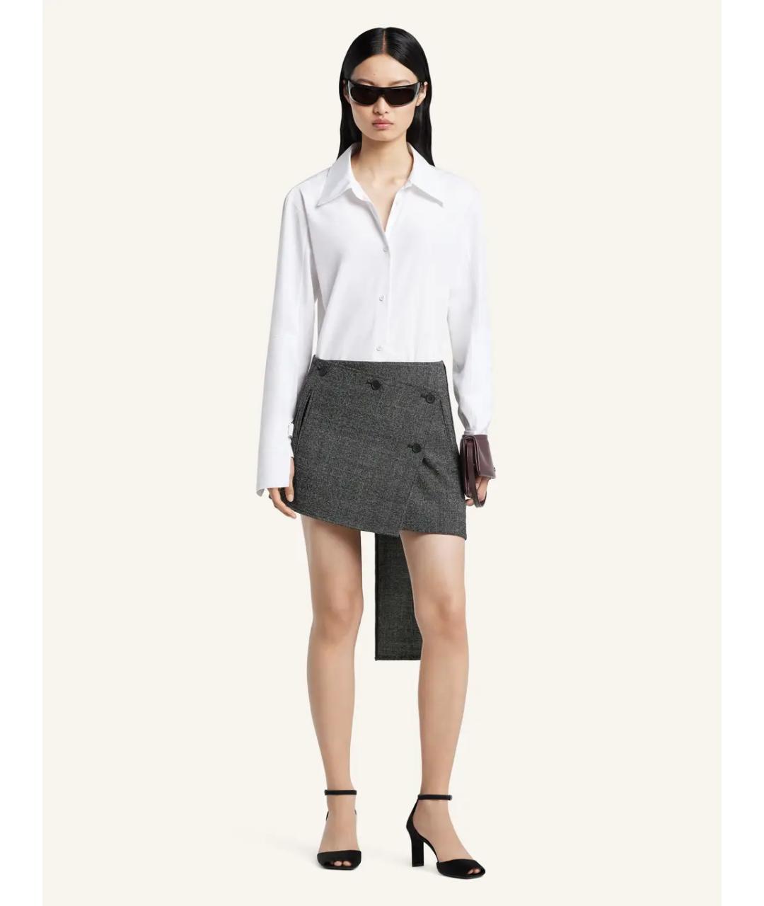 COURREGES Белая хлопковая рубашка, фото 3