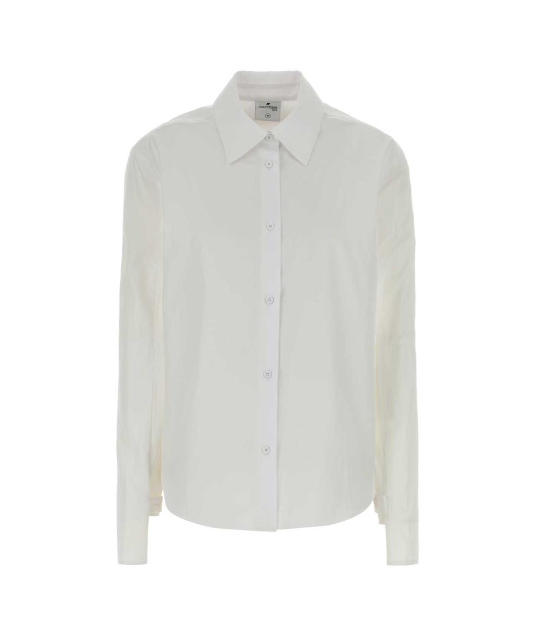 COURREGES Белая хлопковая рубашка, фото 1