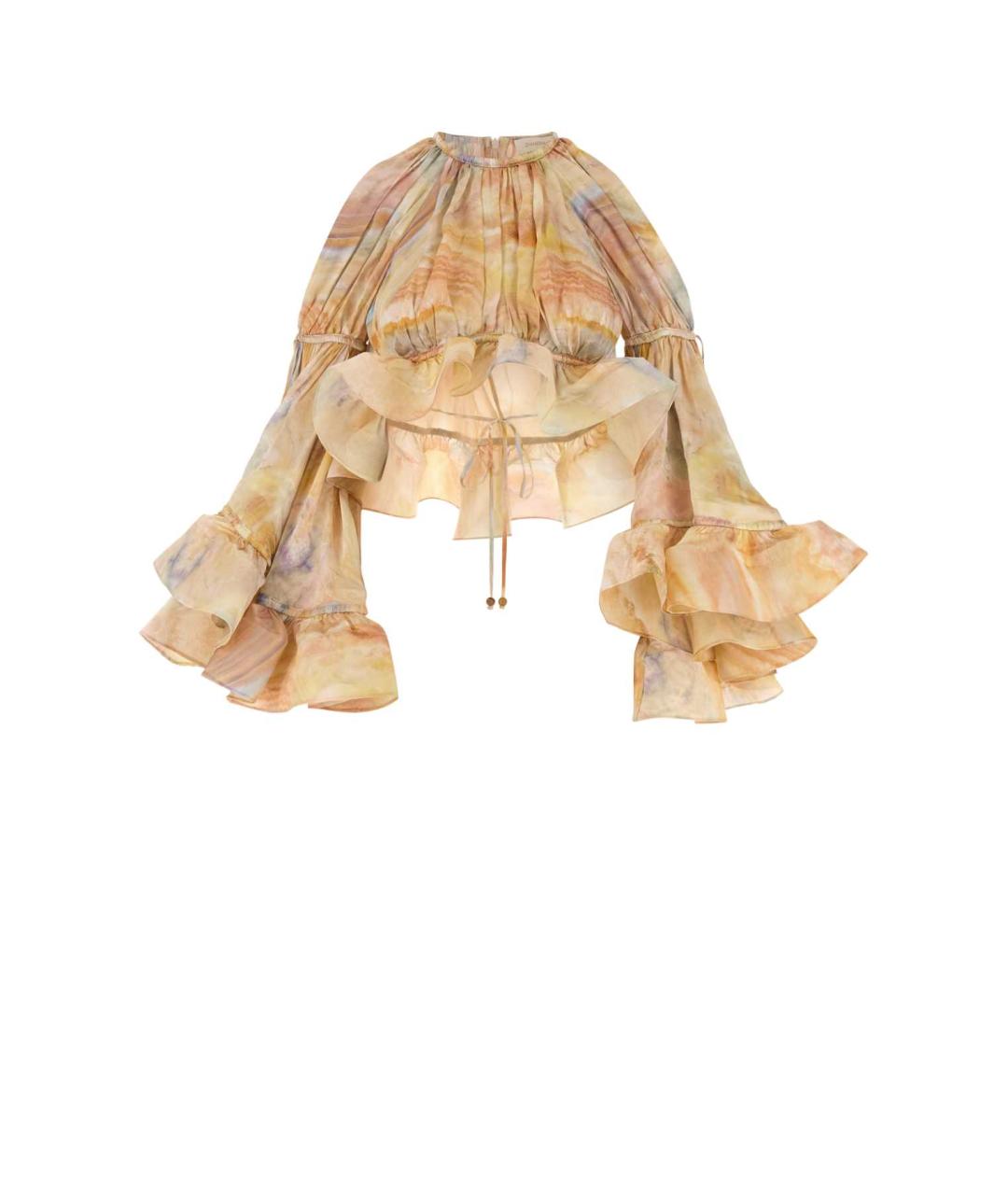 ZIMMERMANN Мульти шелковая рубашка, фото 1