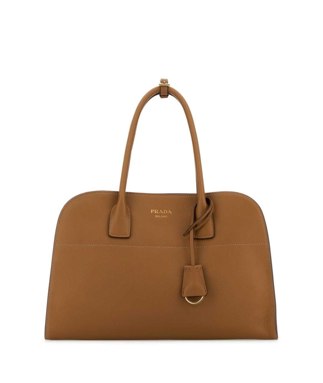 PRADA Бежевая кожаная сумка тоут, фото 1