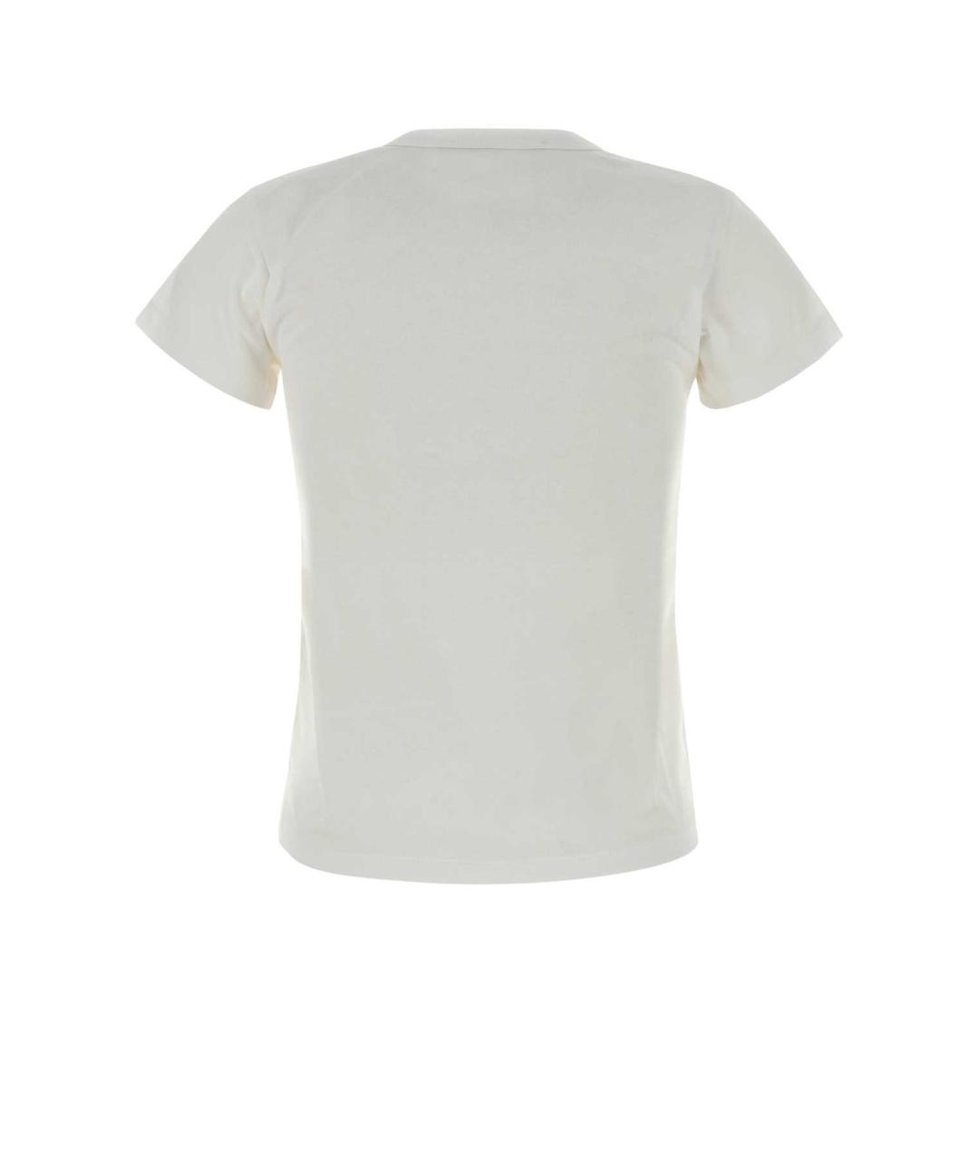 VALENTINO Белая хлопковая футболка, фото 2