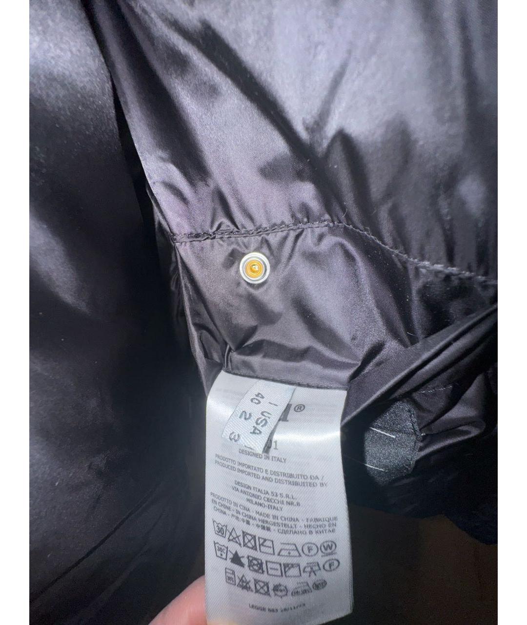 ADD Черный полиэстеровый пуховик, фото 8