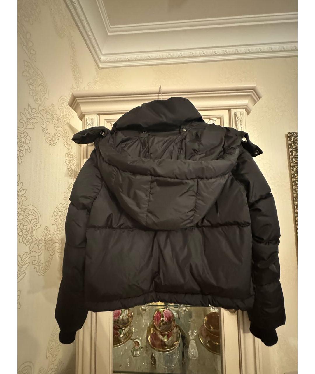 ADD Черный полиэстеровый пуховик, фото 7