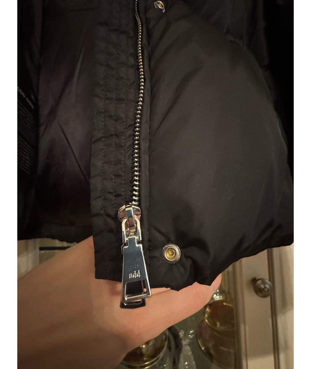 ADD Черный полиэстеровый пуховик, фото 3