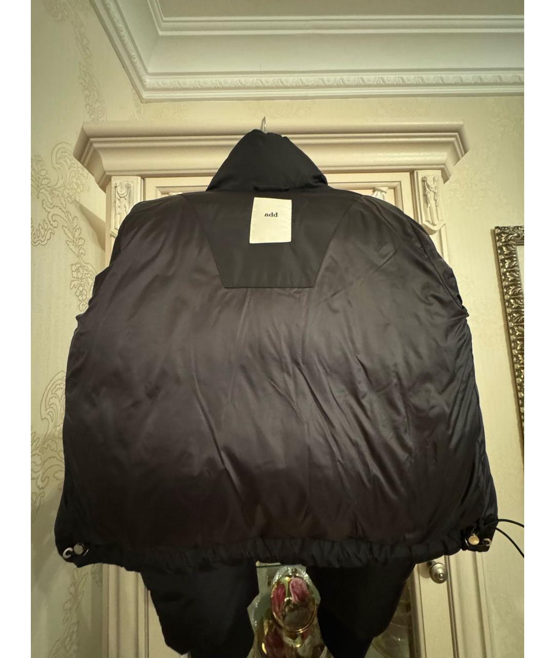 ADD Черный полиэстеровый пуховик, фото 5