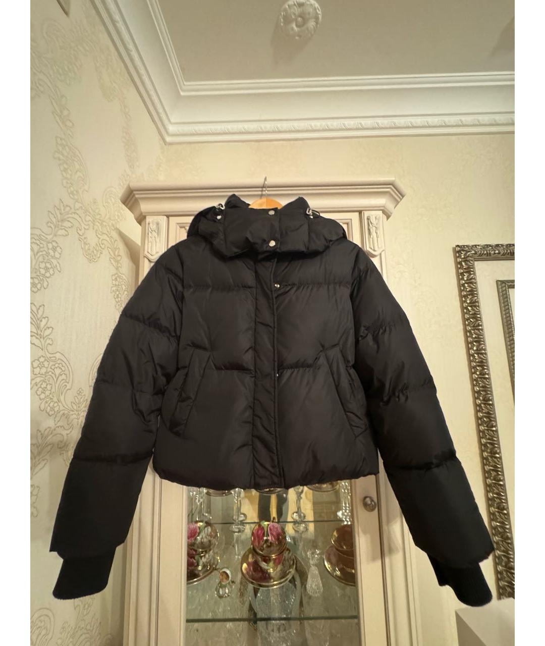 ADD Черный полиэстеровый пуховик, фото 9