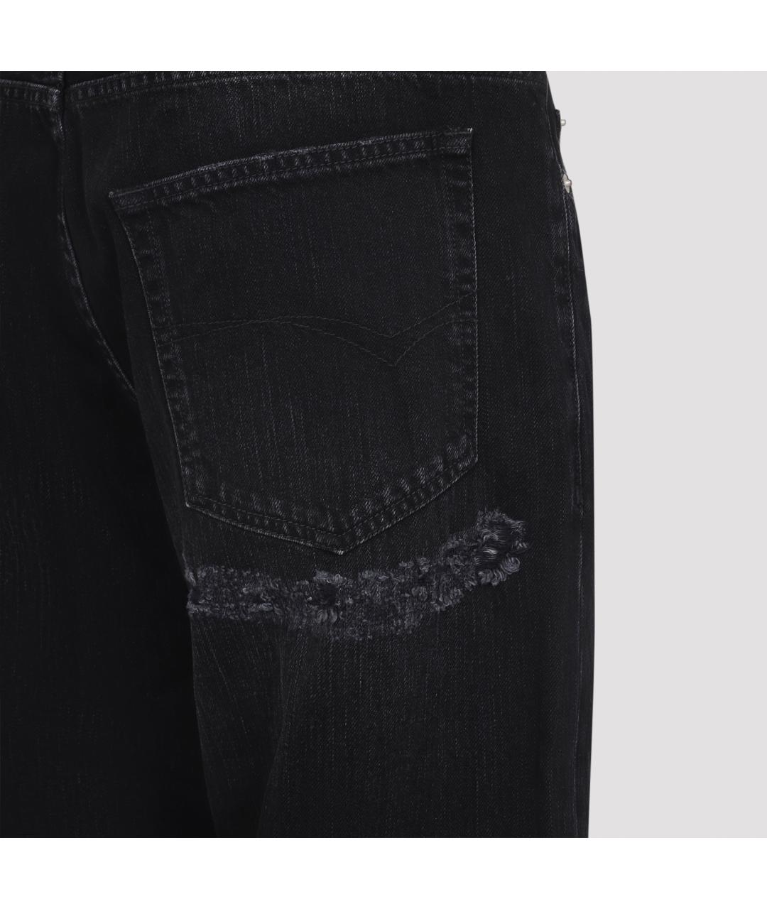 BALENCIAGA Черные хлопковые повседневные брюки, фото 3