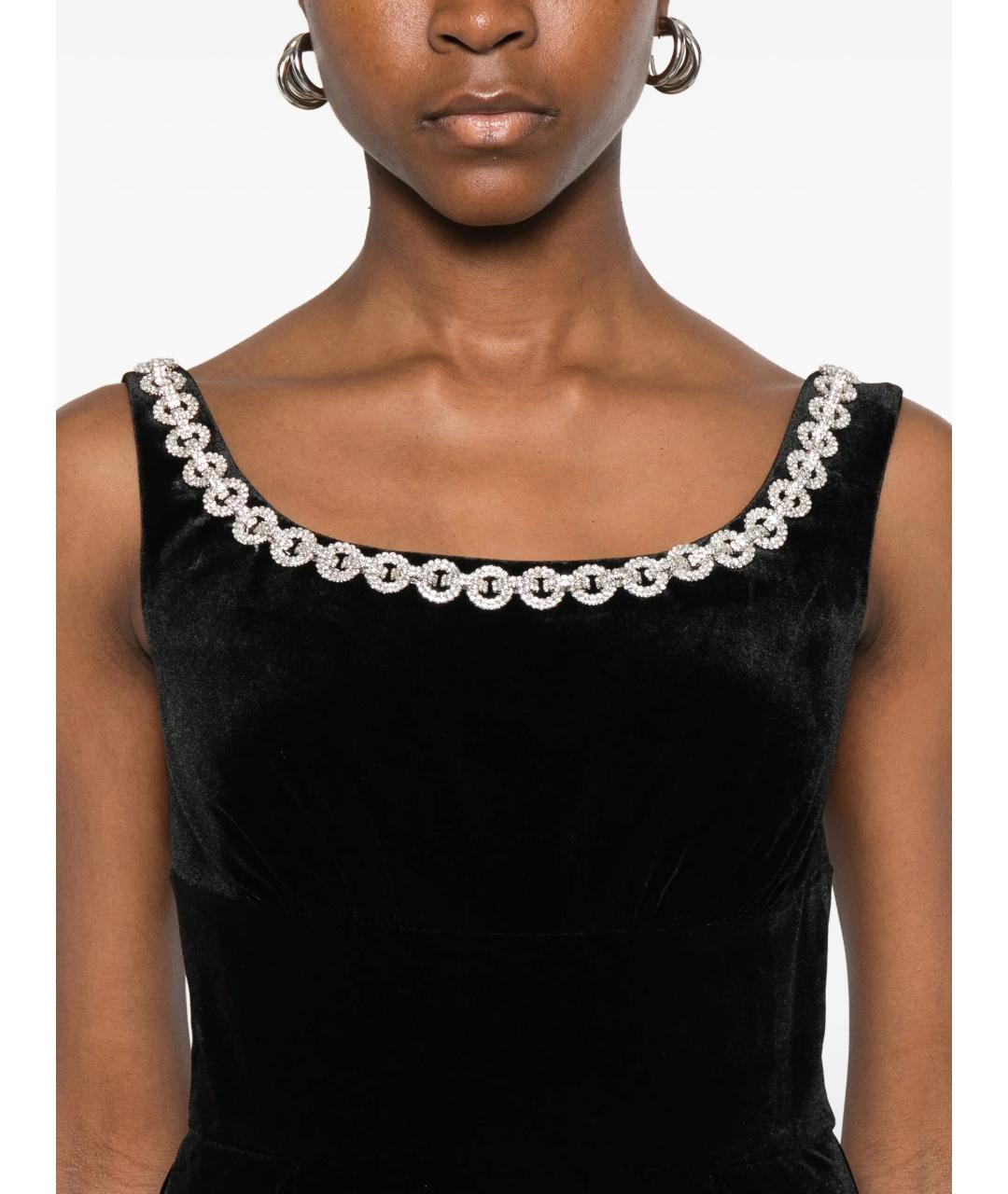 SELF-PORTRAIT Черное полиэстеровое вечернее платье, фото 5