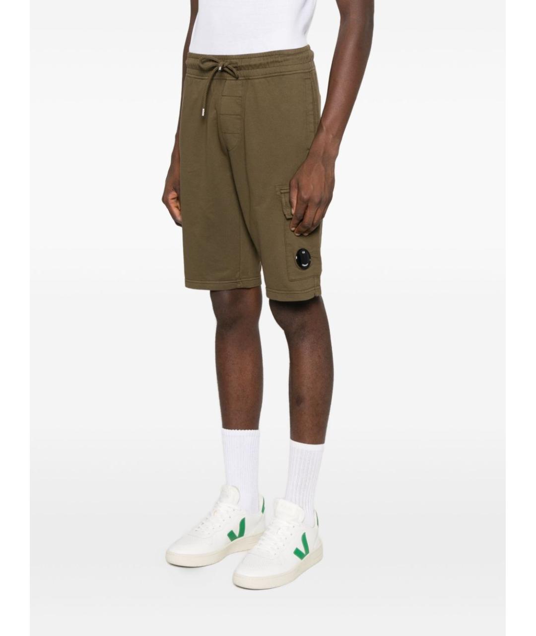 CP COMPANY Зеленые хлопковые шорты, фото 3