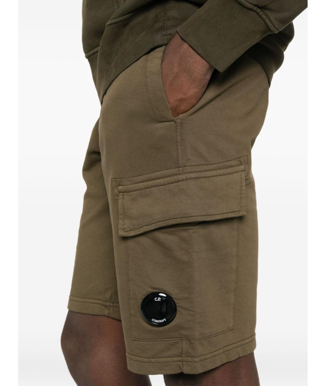 CP COMPANY Зеленые хлопковые шорты, фото 5