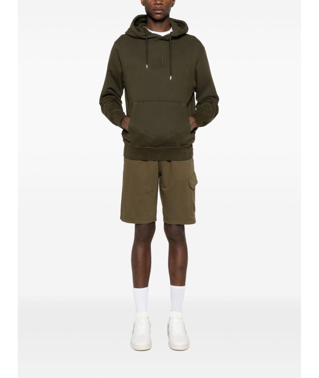 CP COMPANY Зеленые хлопковые шорты, фото 2