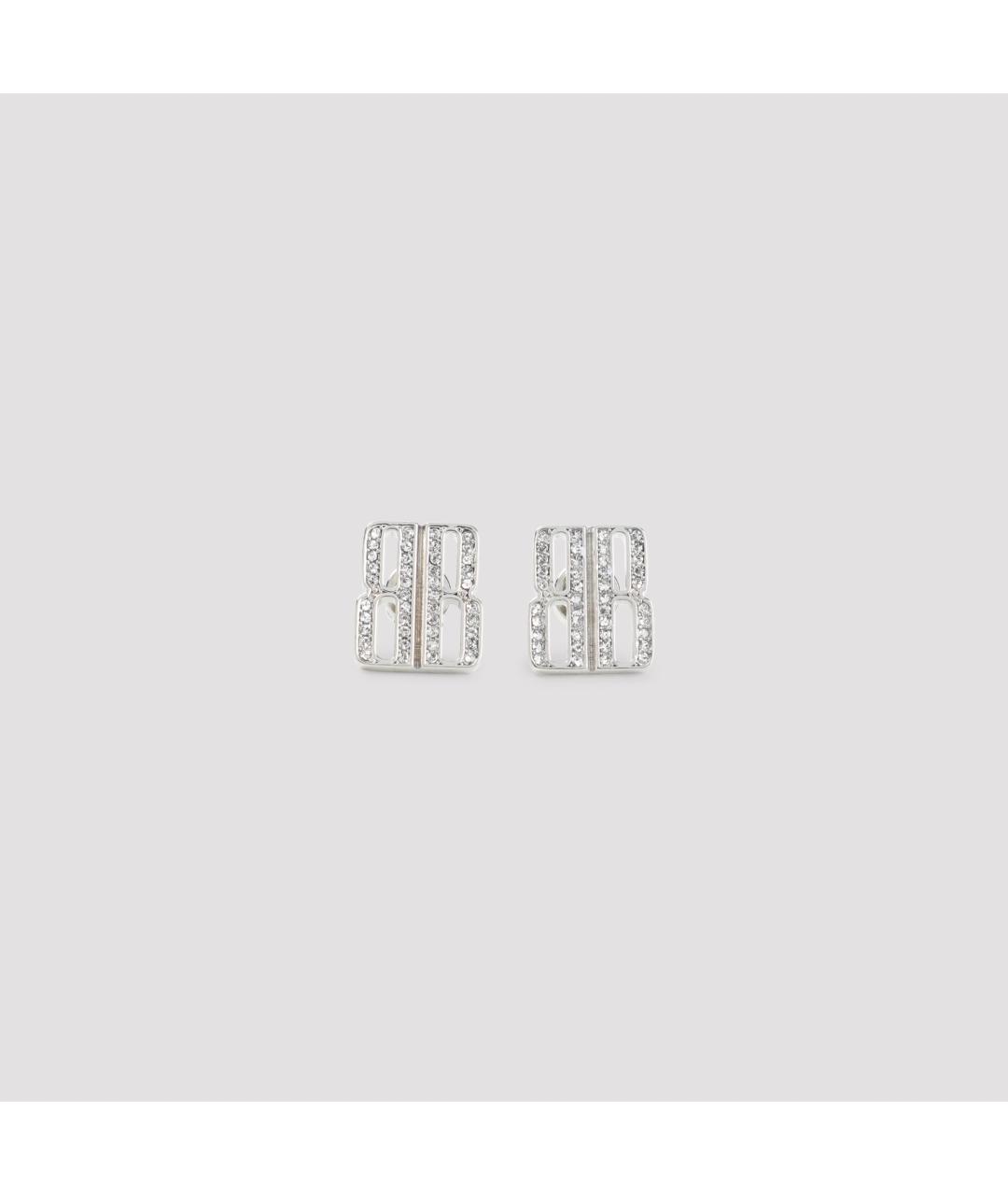 BALENCIAGA Серебряные латунные серьги, фото 4