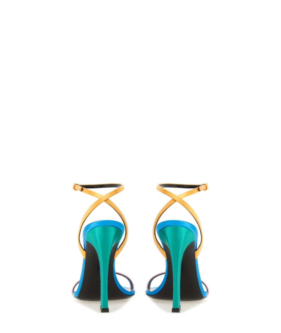 SAINT LAURENT Мульти синтетические сандалии, фото 3