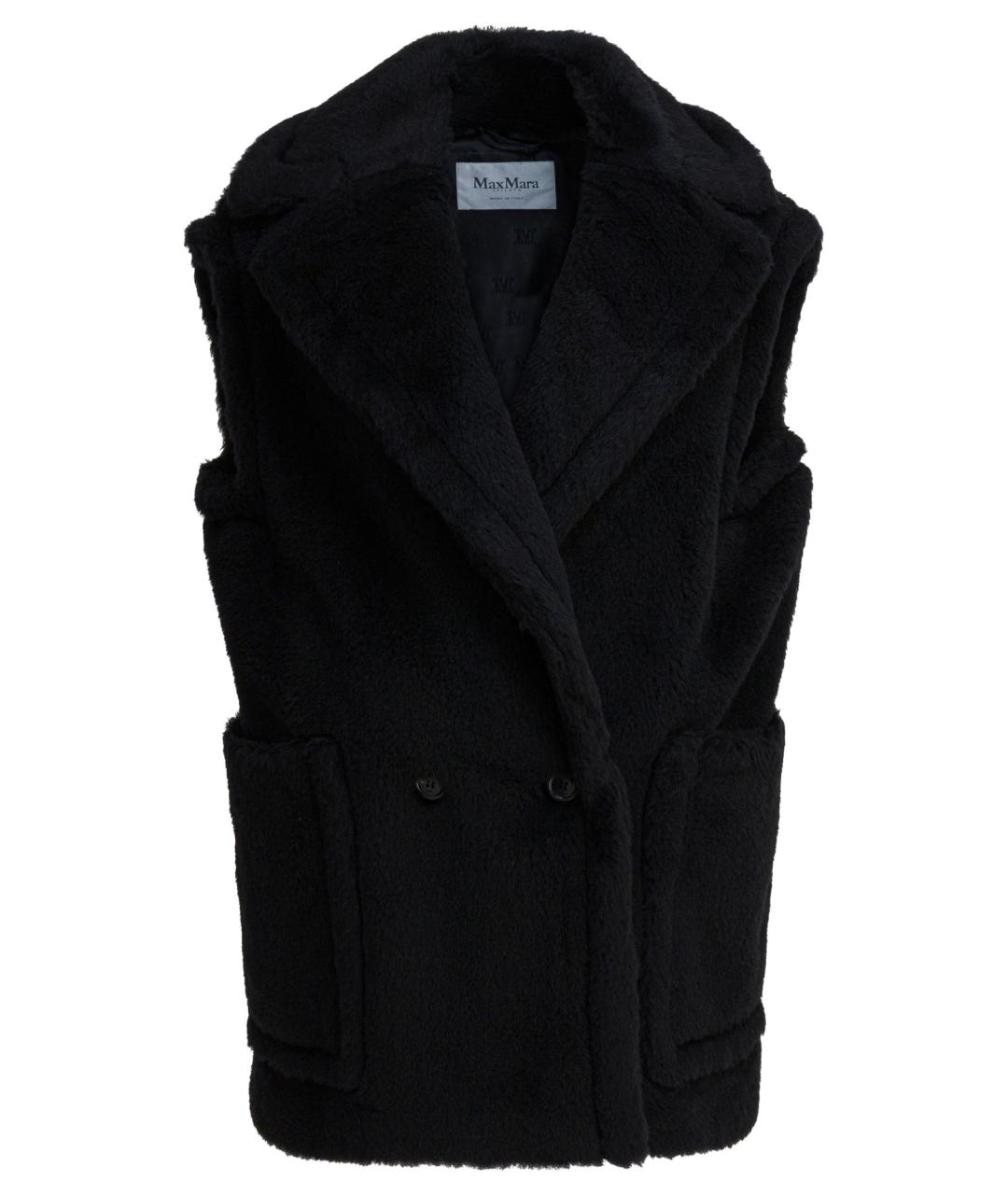 MAX MARA Черный шерстяной жилет, фото 1