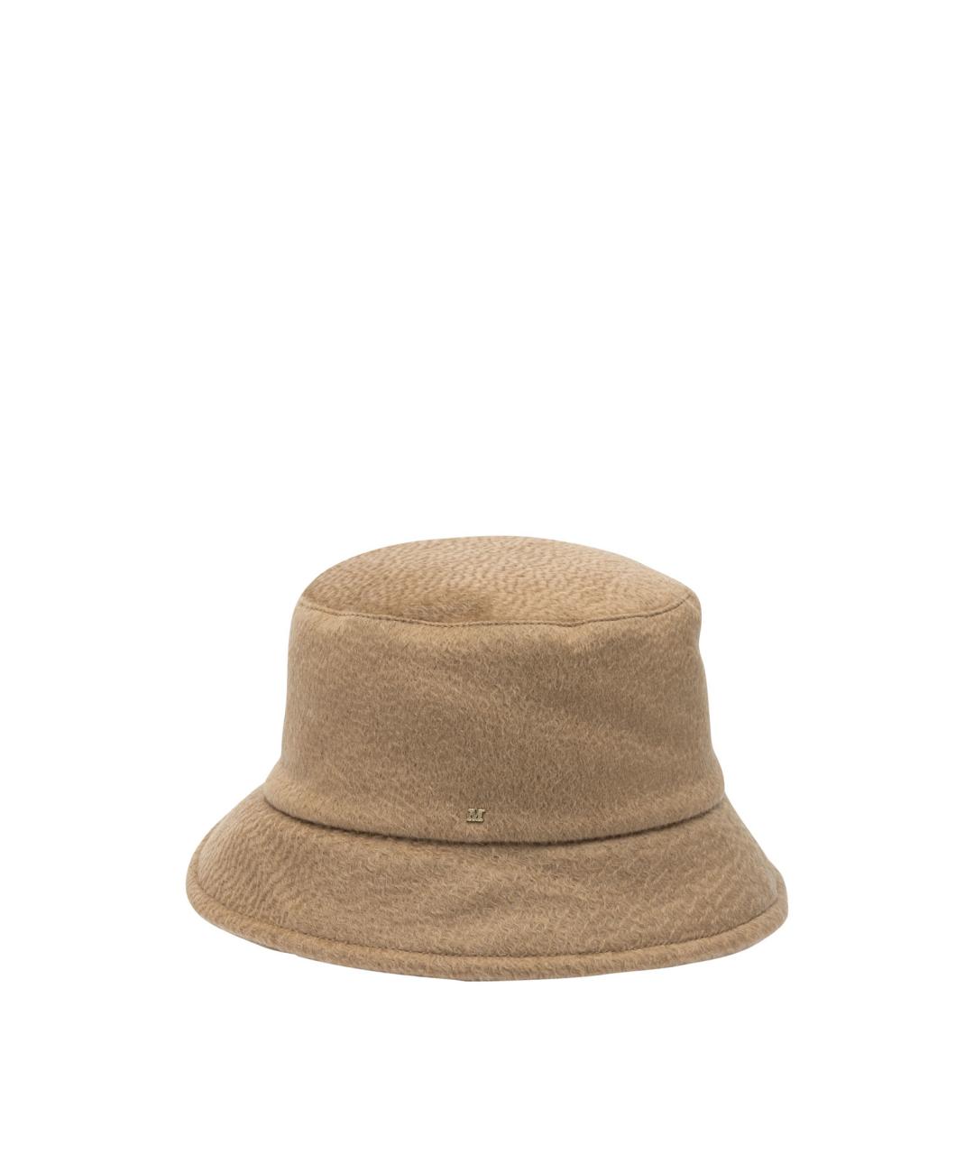 MAX MARA Коричневая шерстяная панама, фото 1