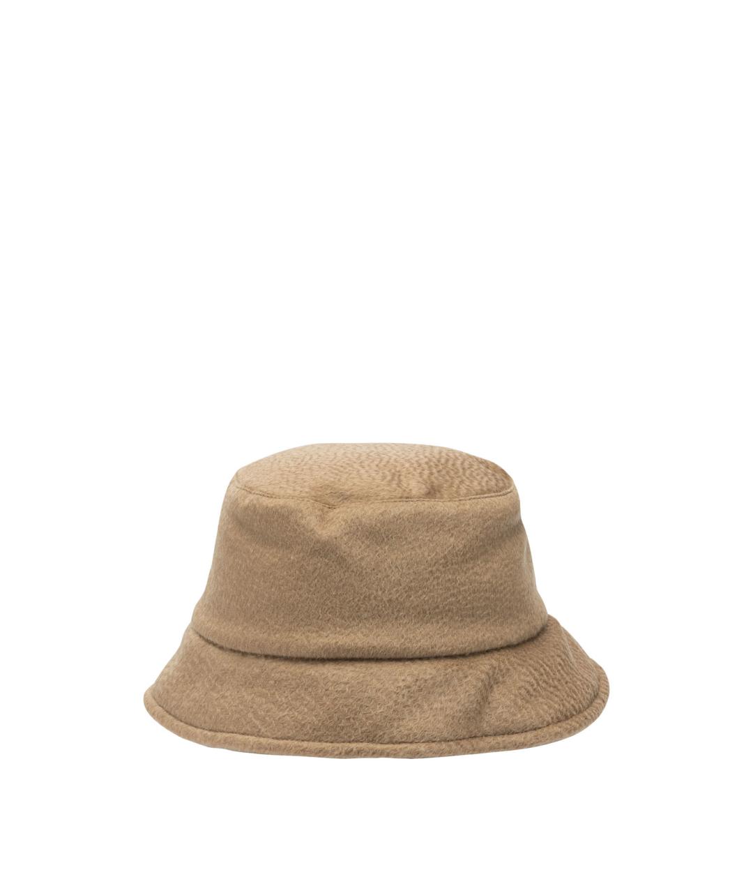 MAX MARA Коричневая шерстяная панама, фото 3