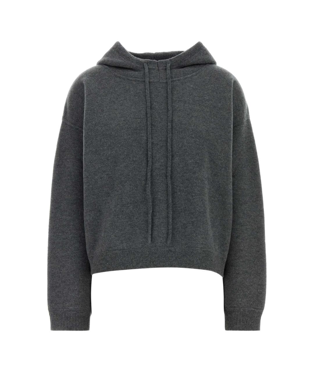 LOULOU STUDIO Серый кашемировый джемпер / свитер, фото 1