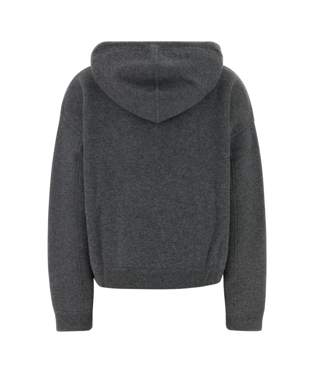 LOULOU STUDIO Серый кашемировый джемпер / свитер, фото 2